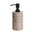 PORTA SABONETE LIQUIDO EM MARMORE BEGE E PRETO - Imagem 1
