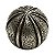 BOLA DECORATIVA DE RESINA 10 CM- PRATA - Imagem 1