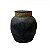 VASO DE CERAMICA CHUMBO COM DETALHE EM CORDA - Imagem 1