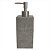 PORTA SABONETE LIQUIDO EM RESINA DISPENSER CINZA 7,2CM X 7,2CM X 19,5CM - Imagem 1