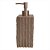 PORTA SABONETE LIQUIDO EM RESINA DISPENSER MARROM E BRONZE 7,5CM X 7,5CM X 19,5C - Imagem 1