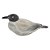 PATO DECORATIVO EM RESINA PRETO E BRANCO 21,7CM X 7CM X 10CM - Imagem 1