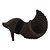 CONCHA DECORATIVA EM RESINA MARROM 27,3CM X 17,5CM X 16,8CM - Imagem 1
