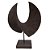 CONCHA DECORATIVA EM RESINA MARROM 28CM X 12,7CM X 36,5CM - Imagem 1