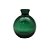 VASO DECORATIVO EM VIDRO VERDE - Imagem 1