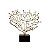 PECA DECORATIVA DE CRISTAL E METAL DOURADA E PRETA - Imagem 1