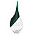 VASO DE VIDRO TURQUESA E TRANSPARENTE - Imagem 1