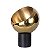 VASO DE METAL PRETO E DOURADO - Imagem 1