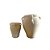 CJ DE VASOS MARROQUINO EM CERAMICA AREIA E ROSA 2PCS - Imagem 1