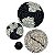 CONJ DE OBJETOS DECORATIVOS DE PAREDE PRETO E NATURAL - 4 PCS - Imagem 1