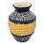 VASO DE BAMBU E TRANCADO AMARELO E NATURAL - Imagem 1
