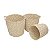 CONJ DE CESTOS DE PAPEL BEGE E BRANCO - 3 PCS - Imagem 1
