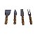 CONJ DE UTENSILIOS PARA QUEIJO DE INOX E BAMBU NATURAL 4 PCS - Imagem 1