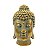 ESTATUETA DE CABECA DE BUDDHA DOURADA - Imagem 1