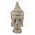 ESTATUETA DE CABECA DE BUDDHA CINZA - Imagem 1