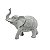 ELEFANTE DE RESINA BRANCO - Imagem 1