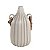 VASO DE CERAMICA COM CORDA CREME - Imagem 1