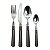 FAQUEIRO DE INOX CABO CINZA - 24 PCS - Imagem 1