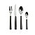 FAQUEIRO DE INOX CABO CINZA - 24 PCS - Imagem 1