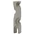 PECA DECORATIVA EM RESINA ESCULTURA ABSTRATA BRANCO MARMORE 9,5CM X 7,4CM X 46,5 - Imagem 1