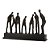 PECA DECORATIVA EM RESINA ESCULTURA HOMENS BRONZE 50CM X 10CM X 32CM - Imagem 1