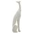 CACHORRO DECORATIVO EM RESINA BRANCO 14CM X 7CM X 36,8CM - Imagem 1