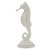CAVALO MARINHO DECORATIVO EM RESINA BRANCO 8,5CM X 8,5CM X 22CM - Imagem 1