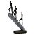 PECA DECORATIVA EM RESINA ESCULTURA HOMENS SUBINDO ESCADA BRONZE 21,5CM X 7,4CM - Imagem 1