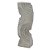 PECA DECORATIVA EM RESINA ESCULTURA ABSTRATA BRANCO MARMORE 11CM X 7,3CM X 36CM - Imagem 1