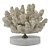 CORAL DECORATIVA EM RESINA BRANCO MARMORE 14,2CM X 13CM X 13CM - Imagem 1