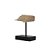BALEIA DECORATIVA EM RESINA CREME E BASE METAL PRETA - Imagem 1