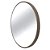 ESPELHO COM MOLDURA EM MADEIRA OVAL ACABAMENTO LISO COR PRETO 70CM X 4,5CM X 70C - Imagem 1
