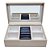 CAIXA PORTA JOIAS DECORATIVO EM MADEIRA PU E TECIDO CRU 22CM X 14CM X 7CM - Imagem 1