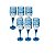 CJ DE TACAS DE CHAMPAGNE 6 PCS - Imagem 1