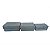 CONJ DE CESTAS DE PALHA CINZA - 3 PCS - Imagem 1