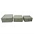 CONJ DE CESTAS DE PALHA BRANCO - 3 PCS - Imagem 1