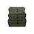 CJ DE CESTAS EM FIBRA VEGETAL VERDE 3PCS - Imagem 1