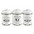 CJ. DE METAL PARA CAFE, CHA E ACUCAR BRANCO - 3PCS - Imagem 1