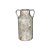 VASO DECORATIVO EM CERAMICA BRANCO RUSTICO - Imagem 1