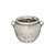 VASO DECORATIVO EM CERAMICA BRANCO RUSTICO - Imagem 1