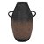 VASO DECORATIVO EM METAL PRETO E MARROM 40CM X 31,5CM X 42,5CM - Imagem 1