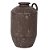VASO DECORATIVO EM METAL COR MARROM 22CM X 35,5CM - Imagem 1
