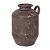 VASO DECORATIVO EM METAL COR MARROM 16CM X 23CM - Imagem 1