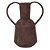 VASO DECORATIVO EM METAL COR MARROM 31CM X 20CM X 37CM - Imagem 1