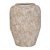 VASO DECORATIVO EM METAL COR BRANCO 23,5CM X 30CM - Imagem 1