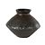 VASO DECORATIVO EM CERAMICA PRETO - Imagem 1
