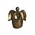 PECA DECORATIVA ANJO EM CERAMICA DOURADO - Imagem 1