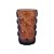 CJ DE COPOS EM VIDRO COM TEXTURA BOLHAS AMBAR 6PCS - 350ML - Imagem 1