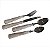 CJ. DE TALHERES DE METAL COM CABO BEGE - 24PCS - Imagem 1
