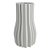 VASO DECORATIVO EM CERAMICA BRANCO 3D 20CM X 20CM X 35CM - Imagem 1